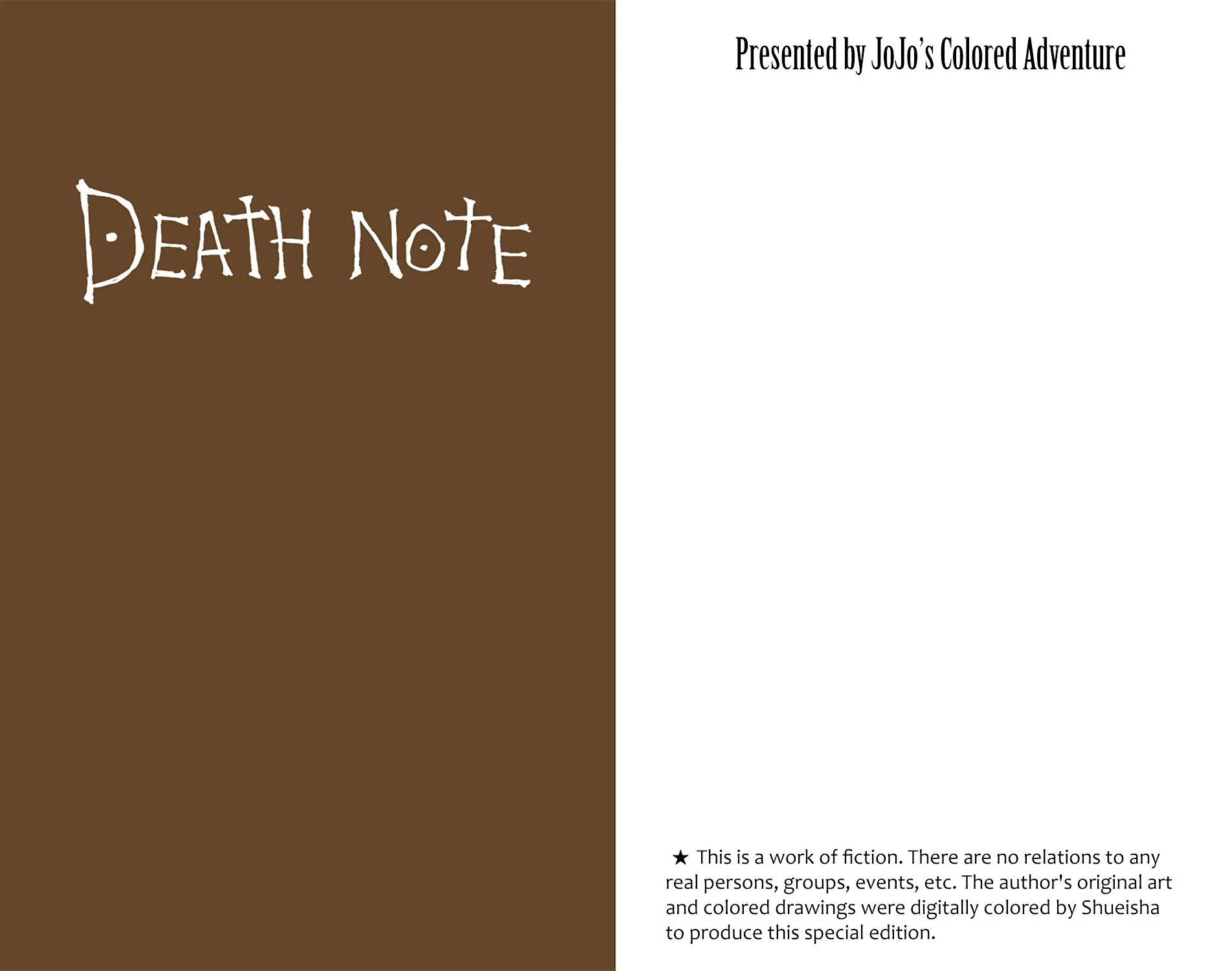 Read Death Note [Colored Edition] Manga Online