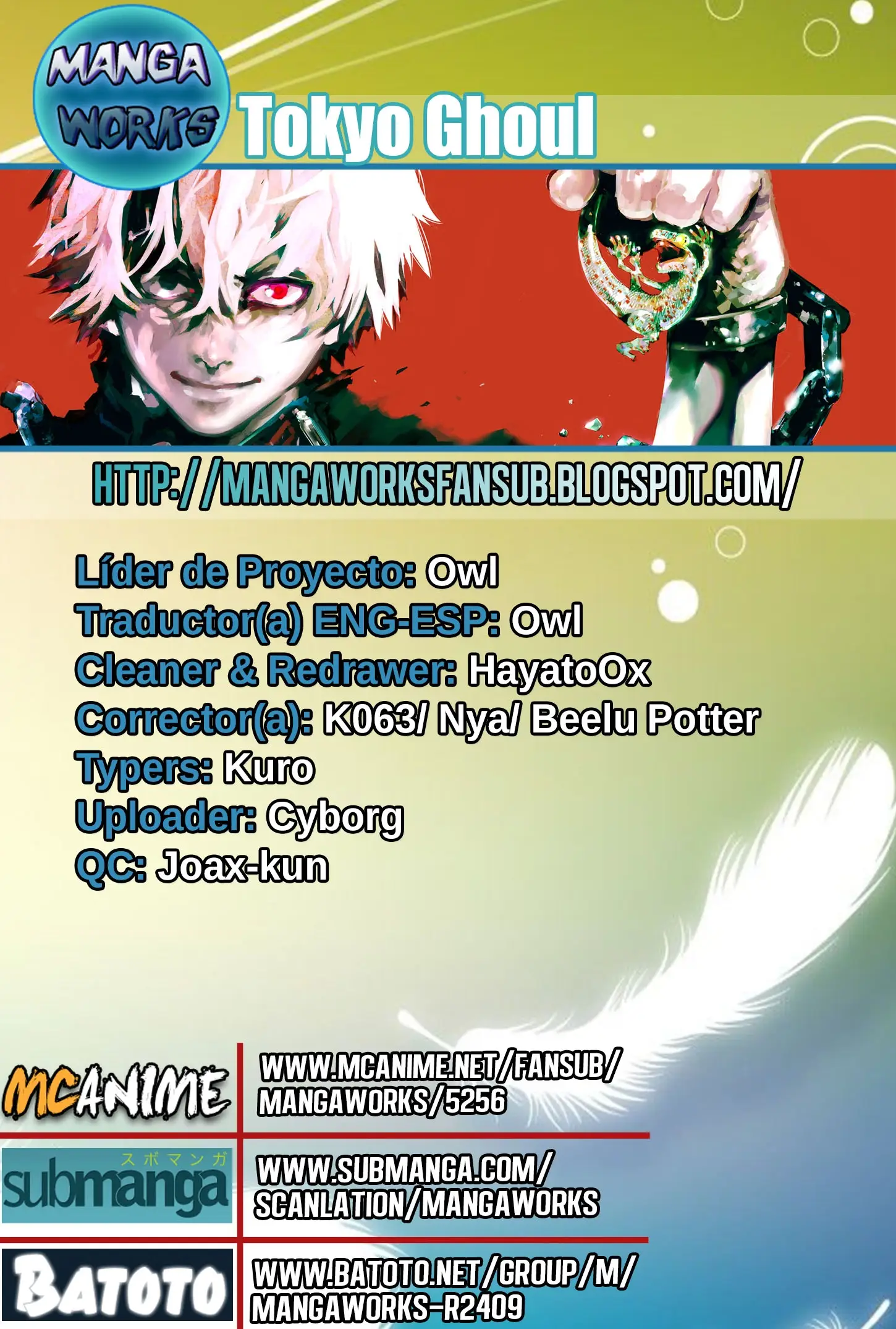 Read Tokyo Ghoul Manga Online
